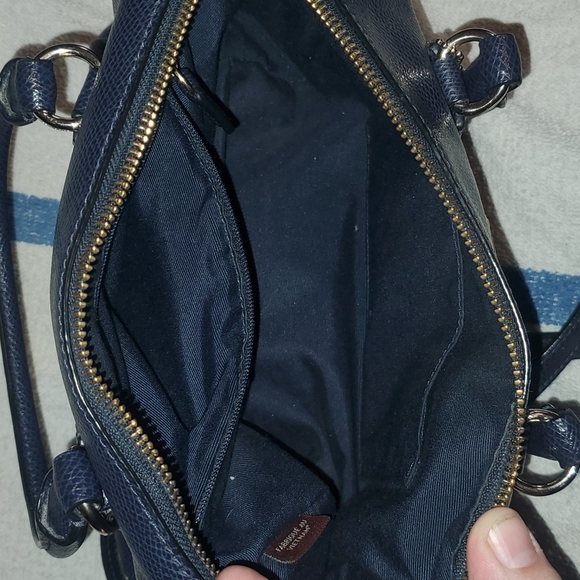 Coach blue leather crossbody - Picture 4 of 8